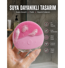 Profesyonel Yüz Temizleme Masaj Aleti Su Geçirmez, Kablosuz Şarj Özellikli Kolay Temizlenebilir Yeni Nesil