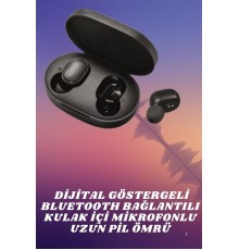 Kablosuz TWS Kulaklık Kulak İçi Mikrofonlu Bleuetooth Kulaklık Yüksek Ses Kaliteli