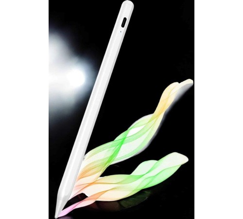 Dokunmatik Kalem Beyaz Şarjlı Yedek Uçlu Android ve İOS Uyumlu