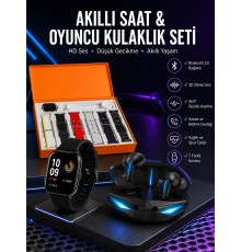 7 Kordonlu Akıllı Saat Ve Kulaklığı ANC Özelliği Kulak İçi Mikrofonlu Sesli Görüşme