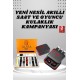 Dijital Göstergeli Powerbank Kablosuz Kulaklık ve 7 Kordonlu Yeni Nesil Akıllı Saat Dokunmatik Kontrol
