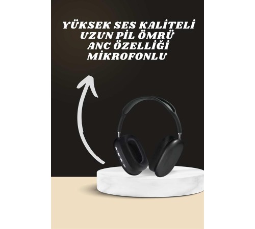 Kulak Üstü Kulaklık Pro9 ve Yeni Nesil Akıllı Saat Android ve İOS Uyumlu ANC Özelliği