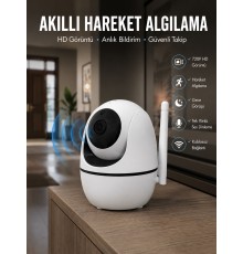 Anlık Bildirimli Hareket Sensörlü Full HD Kamera Yeni Nesil