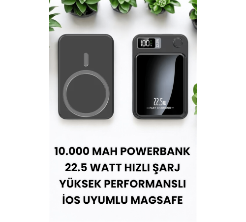 Pratik ve Taşınabilir 10.000 mAh Wireless Powerbank Hızlı Şarj Avantajı