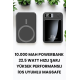 Pratik ve Taşınabilir 10.000 mAh Wireless Powerbank Hızlı Şarj Avantajı