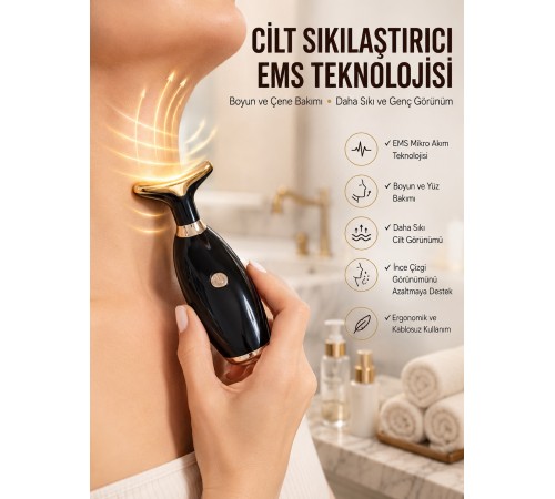 Yüz Ve Boyun Kırşıklık Ems Güzellik Cihazı Gıdık,Sarkma,lık Yüz Masaj Aleti