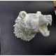 Dekoratif Beyaz Ayı Duvar Heykeli Asılabilir Hediyelik 25x19 cm