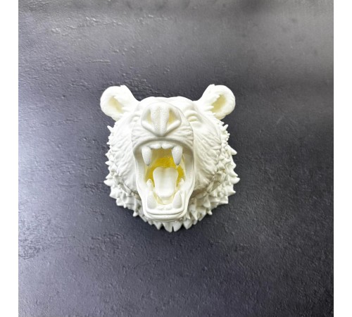 Özel Tasarım Beyaz Ayı Duvar Aksesuarı 3D Dekoratif Heykel 25x19 cm