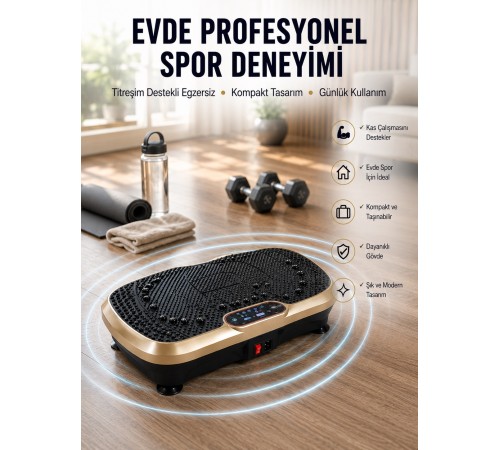 Ev Tipi Titreşimli Spor Aleti Yağ Yakım Destekli Tasarım Yeni Nesil