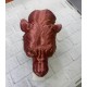 Dekoratif Asılabilir Jaguar Başı 3D Duvar Heykeli Gold Red 20x16 cm