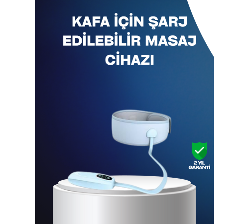 Isıtmalı Baş Masaj Aleti Rahatlatıcı ve Stres Giderici Tasarım