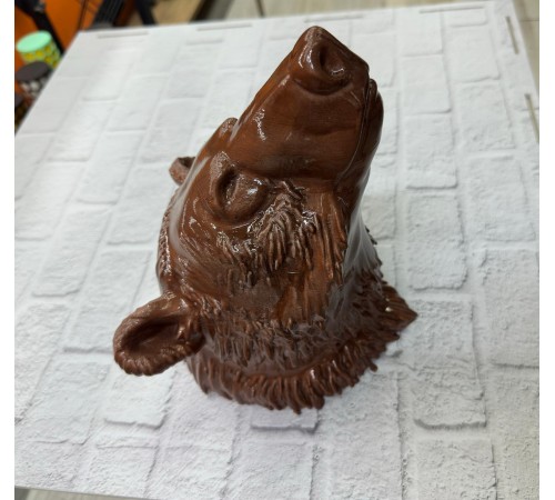 Ayı Başı Duvar Dekoru Modern Asılabilir Heykel 25x19 cm