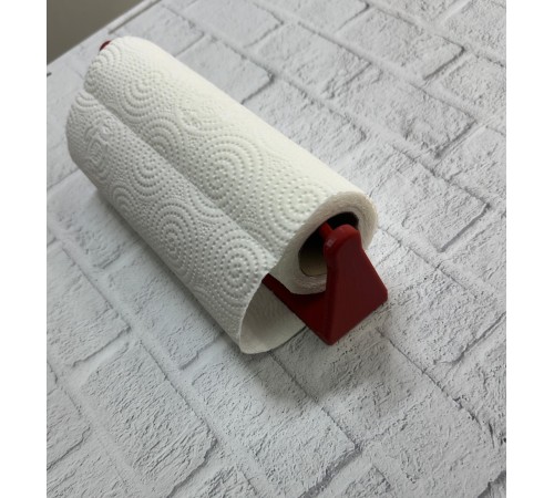 Kırmızı Peçete Askısı Mutfak Duvar Tipi Peçetelik Organizer
