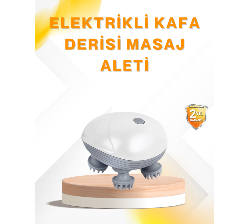 Elektrikli Kafa Derisi Masaj Aleti Islak ve Kuru Kullanım