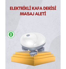Kablosuz Kafa ve Vücut Masaj Aleti Taşınabilir Tasarım