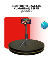 Dikey ve Yatay Çekim Destekli Selfie Stick Tripod