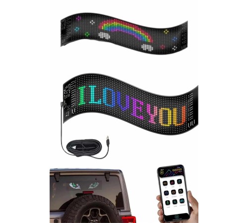 Digital Araba Yazısı Ekran Matrix En Büyük Boy Matrix LED Panel 19*96 pıxel