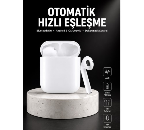 Yeni Nesil Dokunmatik Kontrol Çağrı Cevaplayabilen Kablosuz Bluetooth Kulaklık