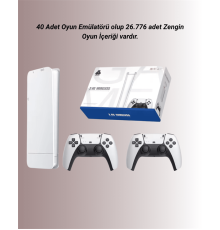 M15 Retro Konsol – 20.000 Oyunlu, Çift Gamepadli, 4K HDMI