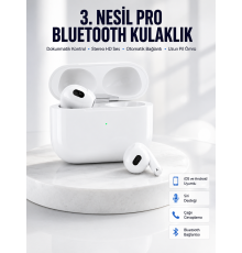 Bluetooth Kulaklık 3. Nesil Ios Android Uyumlu Yeni Nesil Wireless Charge