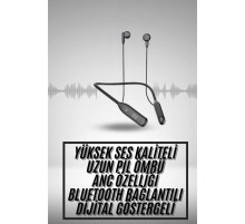 60 Saat Uyumlu Bluetooth Kulaklık Kablolu ANC Özellikli Kulaklık