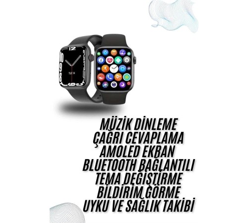 Plastik Kordonlu Kalp Atışı Uyku Takibi ve Çağrı Cevaplayabilen Akıllı Saat