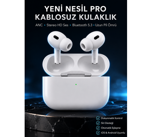 Beyaz Android ve İOS Uyumlu Yüksek Performanslı Uzun Pil Ömrü