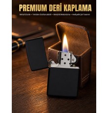 Çakmak Parlak Siyah Doldurulabilir Hedyelik Eşya