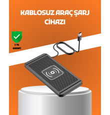 Araç İçi Kablosuz Şarj Pedi – Manyetik Güçlü Tutuş, Hızlı Şarj Özelliği