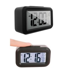 Gece Dijital Masa Saati Dijital Alarmlı Led Ekran Pilli Çalar Saat