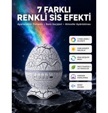 Bluetooth Hoparlör Özellikli 7 Renkli Gece Aydınlatması