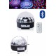 Küre Disko Topu Müzik Çalar Renkli Lazer Işıklı Bluetooth Disko Parti Işığı Kumandalı