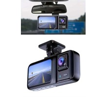 1080p Sürüş Kaydedici 2 İnç Araç Araba Ön İç Arka DVR IPS Ekran
