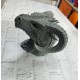 3D Ejderha Başı Heykeli Koleksiyonluk Dekoratif Figür 22x17 cm