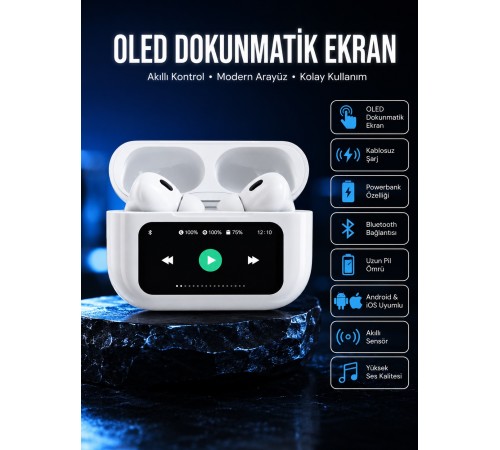 2025 Model Bluetooth Kulaklık Dokunmatik Ekran Yüksek Ses Kalitesi Yeni Nesil