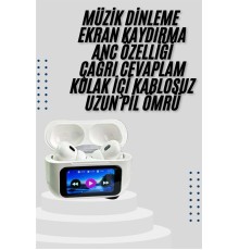 Dokunmatik Ekranlı Air Pro 2 ANC Kulaklık Kablosuz Çok Fonksiyonlu