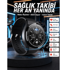 En Çok Tercih Edilen Akıllı Saat Amoled Ekran Nabız Sensörü GPS Uyumlu Adımsayar