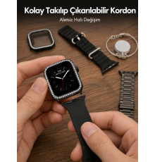 Akıllı Saat Aksesuar Seti Değiştirilebilir Kordon ve Şarj Aparatı Yeni Nesil
