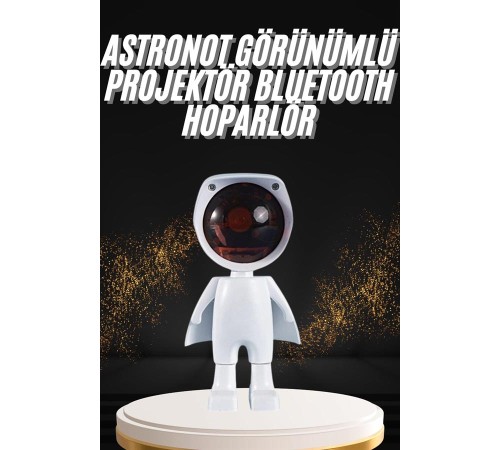 180 Derece Dönebilen Astronot Masa ve Gece Lambası Projektör