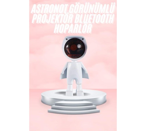 Gün Batımı Lambası Işık Arka Plan Projektör Sevimli Astronot Enerji Tasarruflu