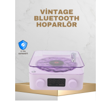 Retro Pikap Tasarımlı Bluetooth Hoparlör – Projektörlü Şarjlı Lamba
