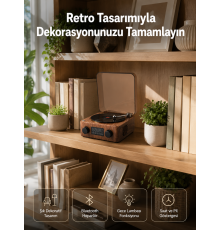 Dekoratif Gece Işıklı Bluetooth Hoparlör – Saatli Tasarım Yeni Nesil