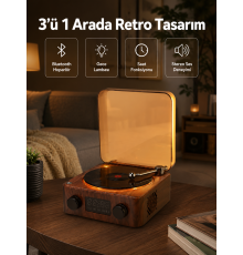 Stereo Bluetooth Hoparlör – Gece Lambalı ve Saat Göstergeli Yeni Nesil