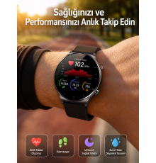 Çok Fonksiyonlu Akıllı Saat Bluetooth Bağlantılı Çağrı Cevaplayabilen Uzun Pil Ömrü Yeni Nesil