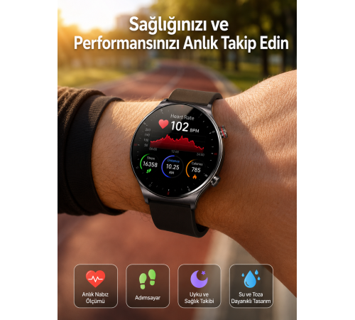 Çok Fonksiyonlu Akıllı Saat Bluetooth Bağlantılı Çağrı Cevaplayabilen Uzun Pil Ömrü Yeni Nesil