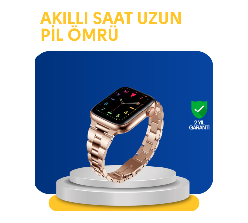 Türkçe Destekli Akıllı Saat Suya Dayanıklı Çok Fonksiyonlu