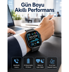 Akıllı Saat Arama Konuşma GPS ve NFC Özelliği 3 Kordonlu Amoled Ekran