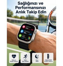 Akıllı Saat Çok Fonksiyonlu Unısex Sosyal Medya Girişli Bluetooth Bağlantılı