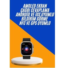 Akıllı Saat Çok Fonksiyonlu Unısex Sosyal Medya Girişli Bluetooth Bağlantılı