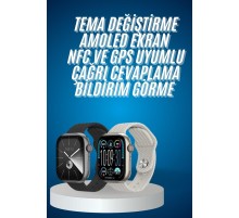 Akıllı Kol Saat Amoled Ekran Android ve İOS Uyumlu Arama Konuşma